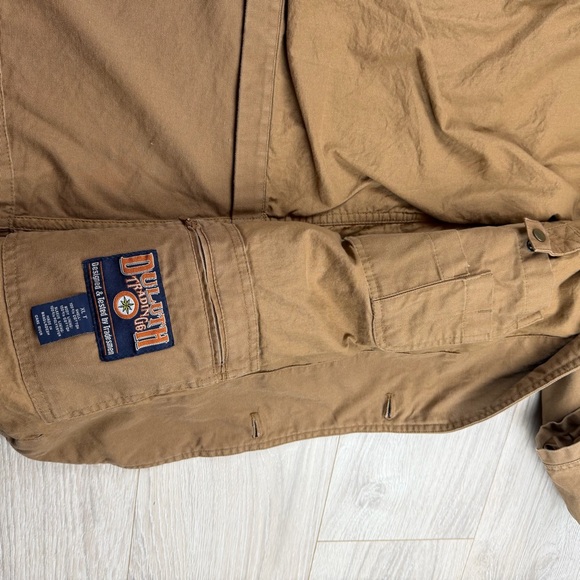Duluth Trading Fire Hose Presentation Jacket Chore Coat 11 Pocket Brown Size XLT - Picture 7 of 8